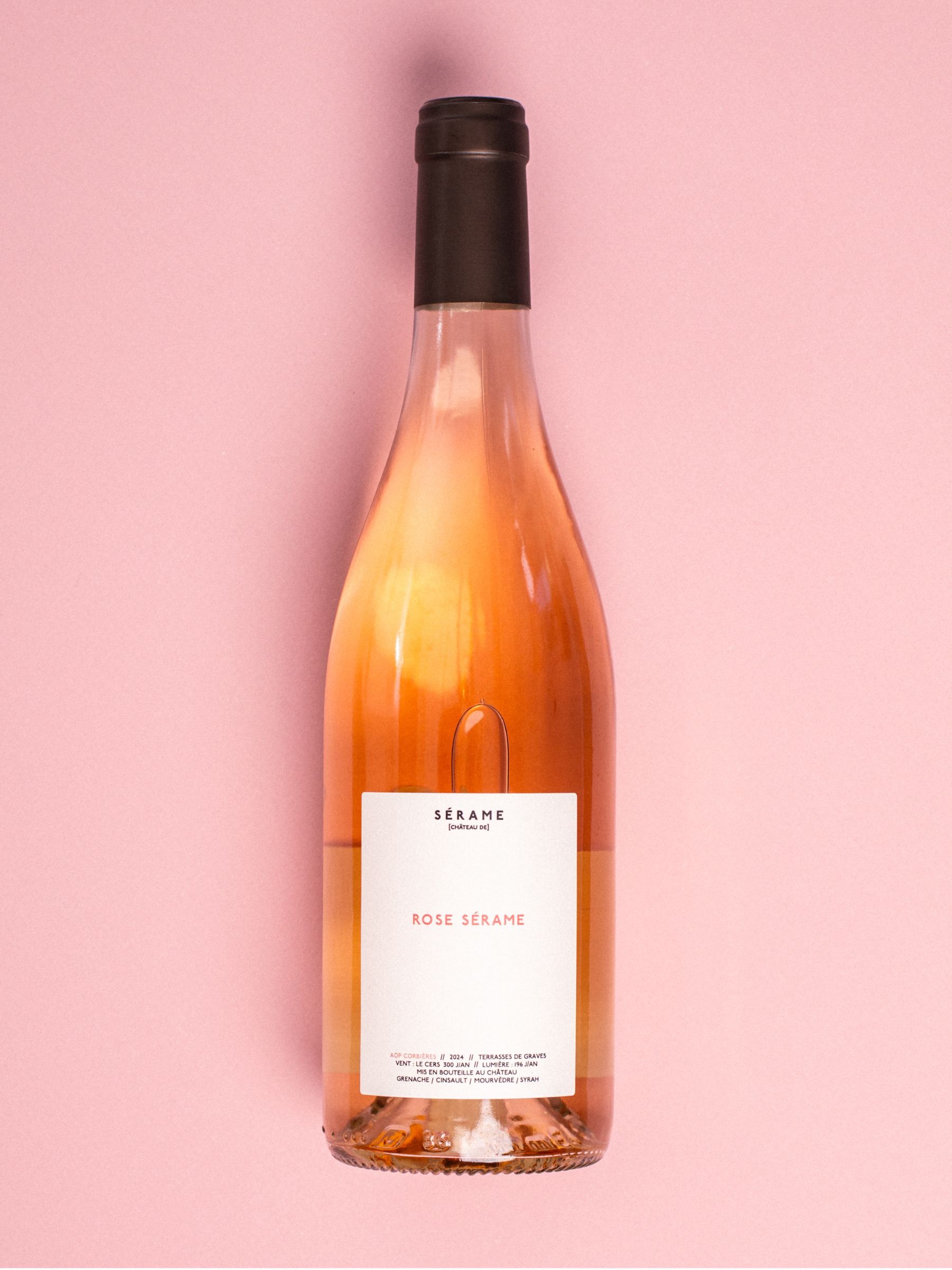 Rose Sérame Wine Bottle 2